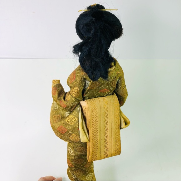 Vintage Harusame Nishi Geisha Standing Doll 15" Japanese Lady Figurine in Kimono - Picture 8 of 14